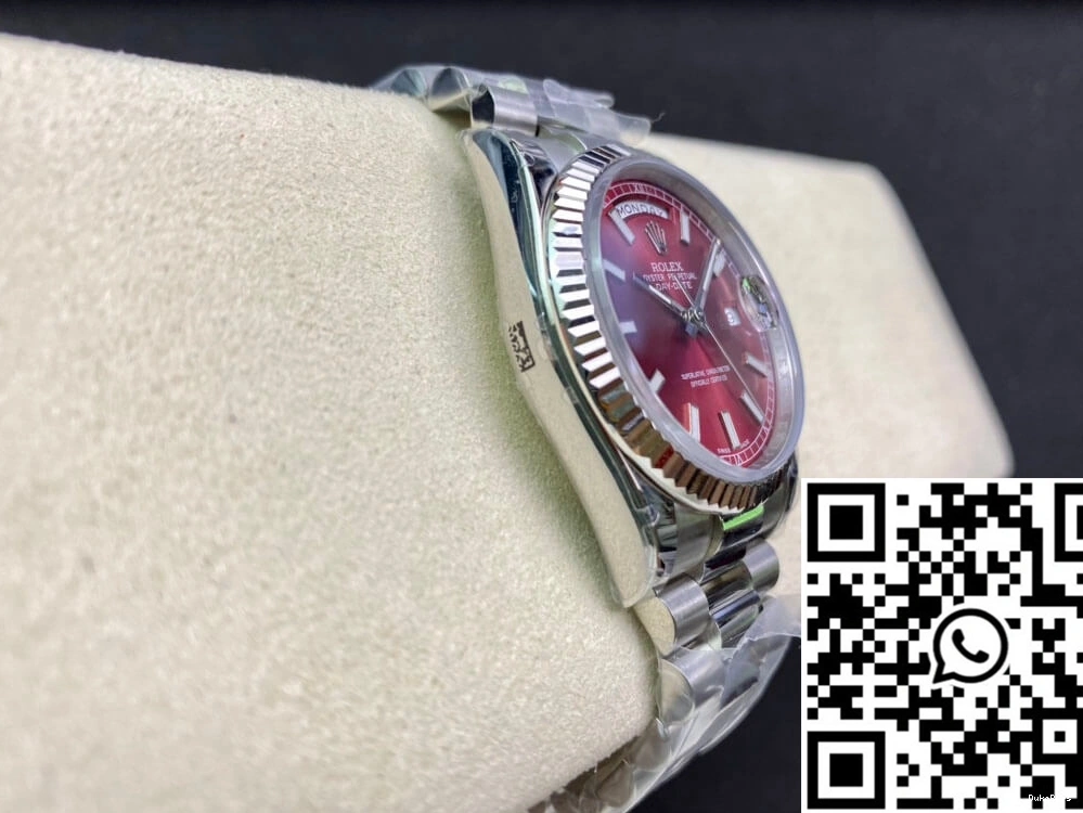 18k Gold 118239 EW Day Date White Rolex Factory 1122